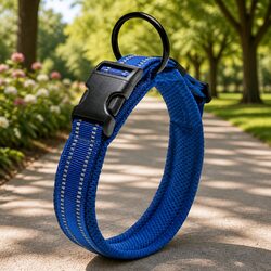 Durable Reflective Dog Collar with Safety Lock Clip