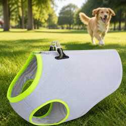 Durable Dog Cooling Vest XL Yellow Adjustable Harness
