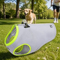 Premium Yellow Dog Cooling Vest 2XS for Hot Days