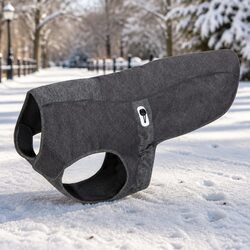 Premium Charcoal Dog Winter Coat 3XS Antibacterial