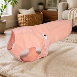 Dusty Pink Medium Dog Winter Coat - Stylish Warm Jacket