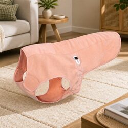 Dog Winter Coat with Antibacterial Feature in Dusty Pink XL