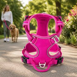 No Pull Dog Harness XS Reflective Breathable Mesh Pet Walking Training Harness