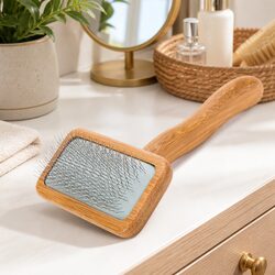 Durable Bamboo Arc Pin Brush for Pet Grooming
