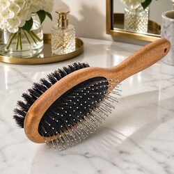 Premium Double Brush for Medium to Long Fur Dogs