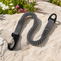 Durable Grey Large Bungee Leash Extension for Dogs
