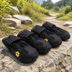 Weatherproof Dog Shoes with Reflective Features