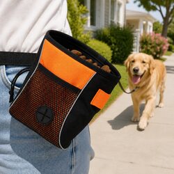 Durable Dog Treat Belt Bag with Reflective Elements