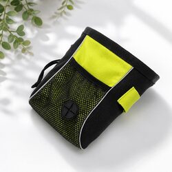 Premium Yellow Dog Treat Bag Belt with Reflective Features