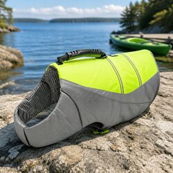 Medium Dog Life Jacket - Neon Yellow Water Safety Vest