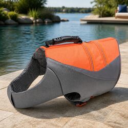 Orange XS Dog Life Jacket for Safe Water Activities