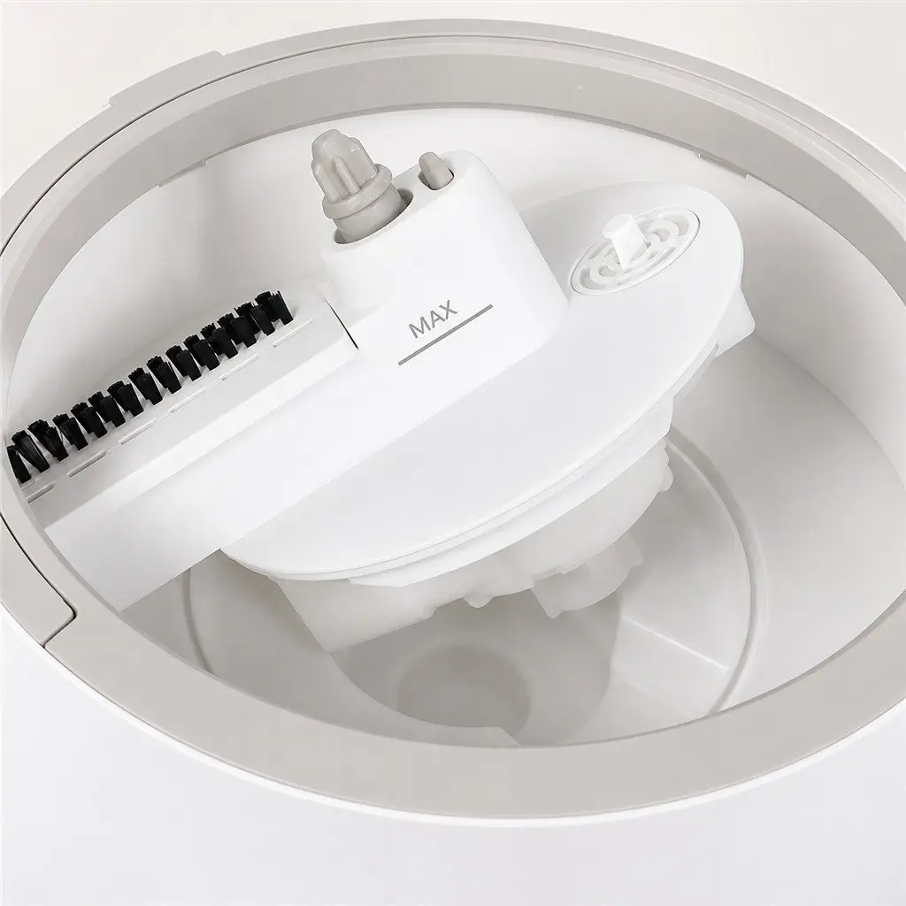 Flat Mop ABS PP Stainless Steel 102x18x23cm Grey White