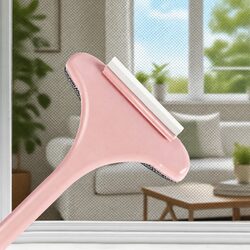 Premium Double Sided Window Cleaner Brush in Pink