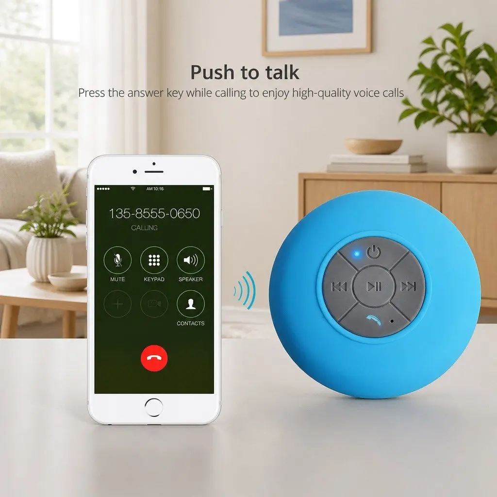Portable Bluetooth Speaker Waterproof Black