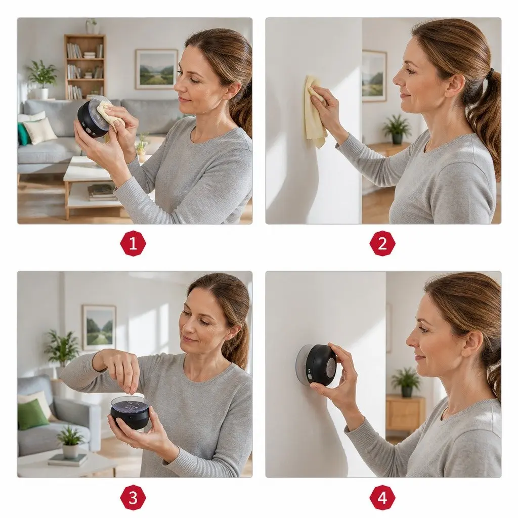 Portable Bluetooth Speaker Yellow Waterproof Suction Cup Mount Hands-Free Music Player