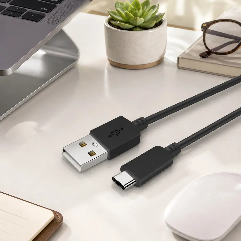 USB-C Cable Nylon 0.25 to 3m Black or White