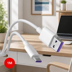 USB to USB-C Fast Charging Cable for Samsung Huawei Android Smartphones