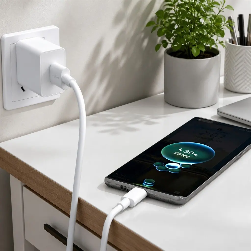 USB to USB-C Cable Nylon 1.5m Black