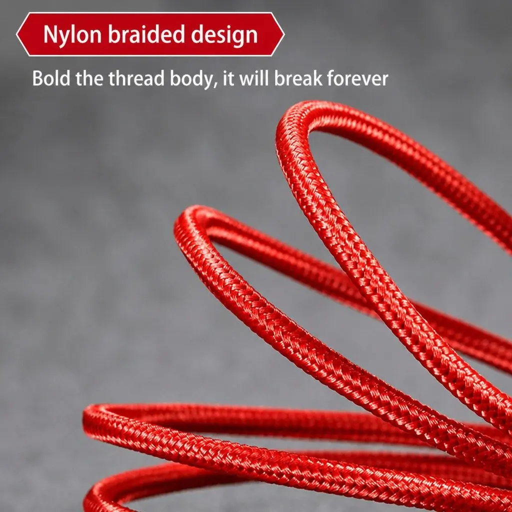 4-in-1 Charging Cable Nylon Woven 3.3mm Colorful