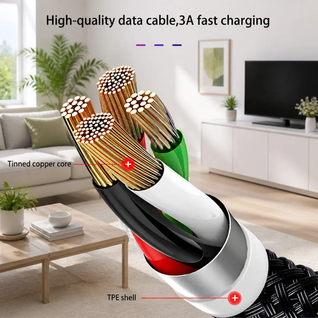 USB Type-C Fast Charging Data Cable Cord for Samsung Galaxy Smartphones