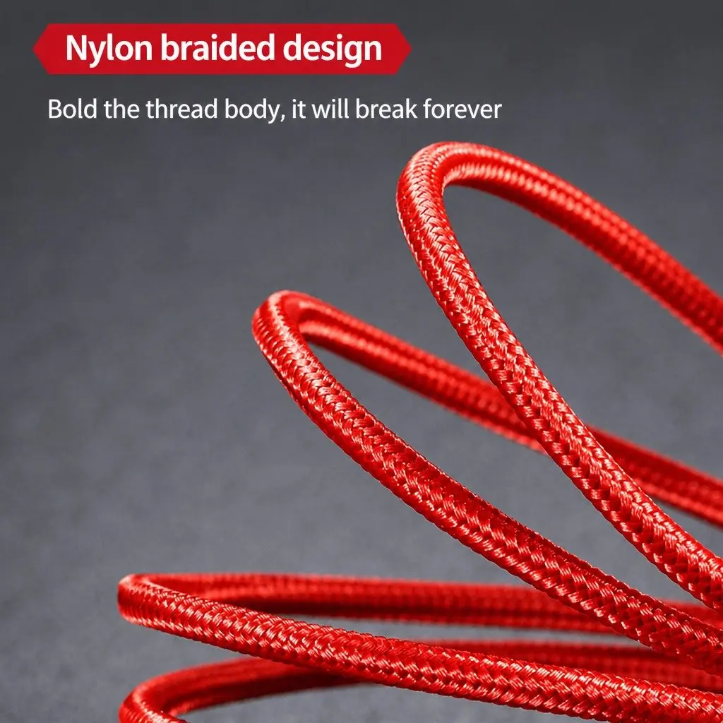4-in-1 Charging Cable Nylon Woven 3.3mm Colorful