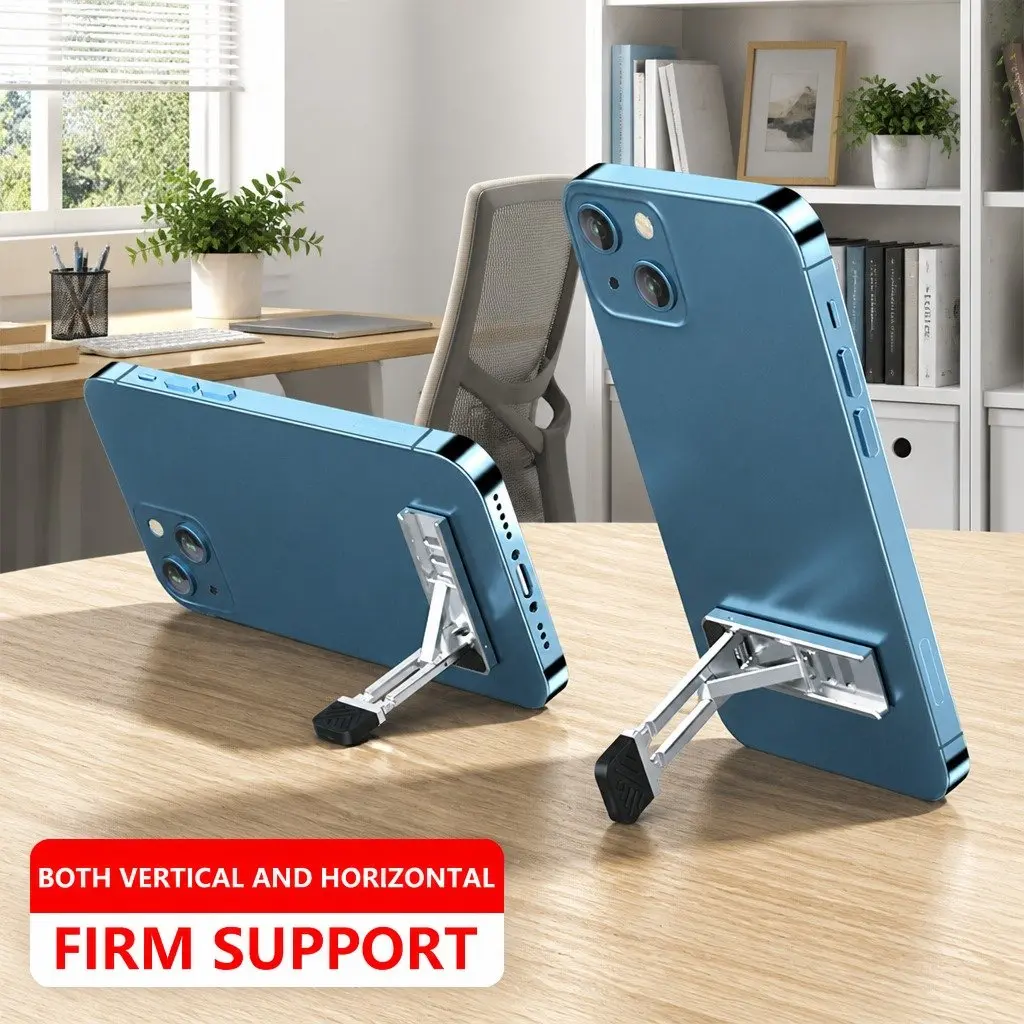 Portable Folding Metal Phone Holder Multi-Function Adjustable Mobile Stand