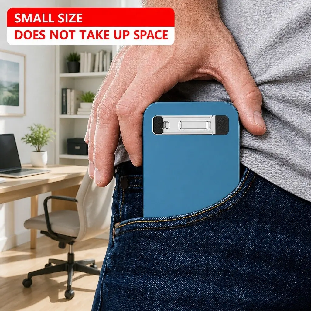 Portable Folding Metal Phone Holder Multi-Function Adjustable Mobile Stand