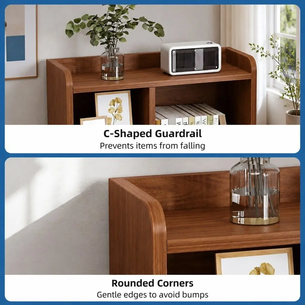 Bedside Table Wood 70cm Reddish-Brown
