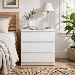 Stunning Modern Bedside Table with Triple Drawers