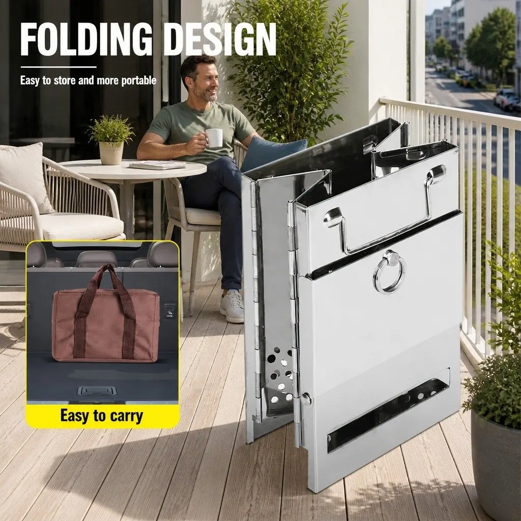 Portable Folding Charcoal BBQ Stove