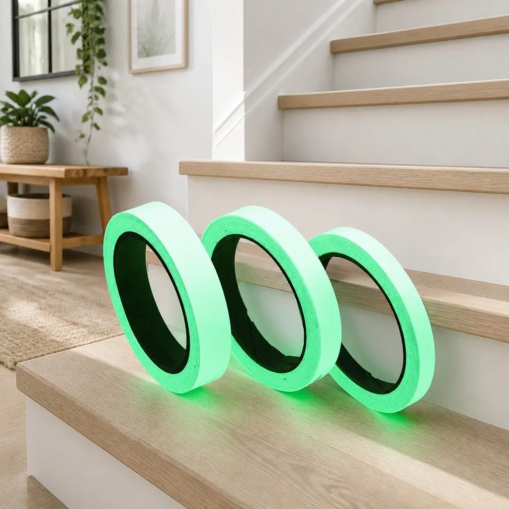 Fluorescent Green Glow-in-the-Dark Anti-Slip Tread Sticker