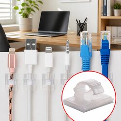 Adhesive Wire Clip Cable Holder Organizer Cord Management Drop Clamp Fastener