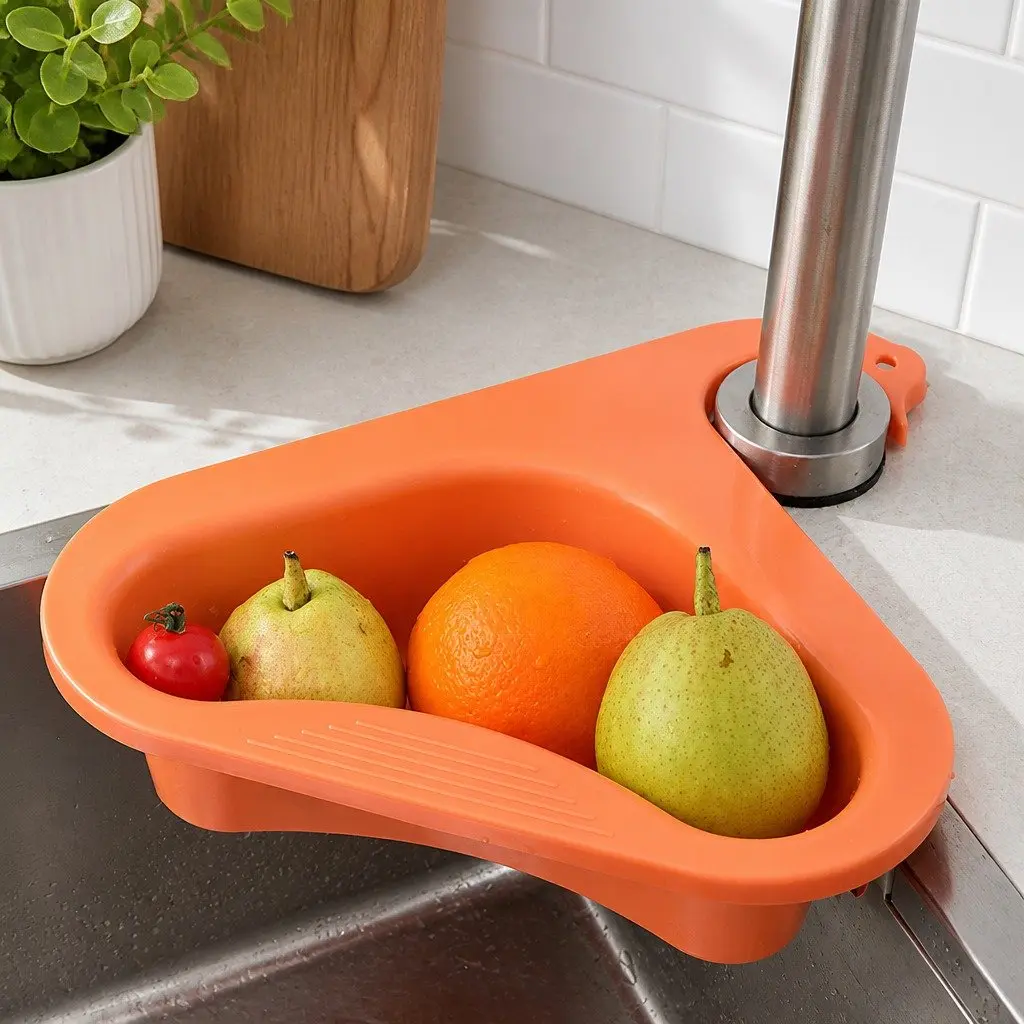 Non-Perforated Fruit Vegetable Basket for Sink