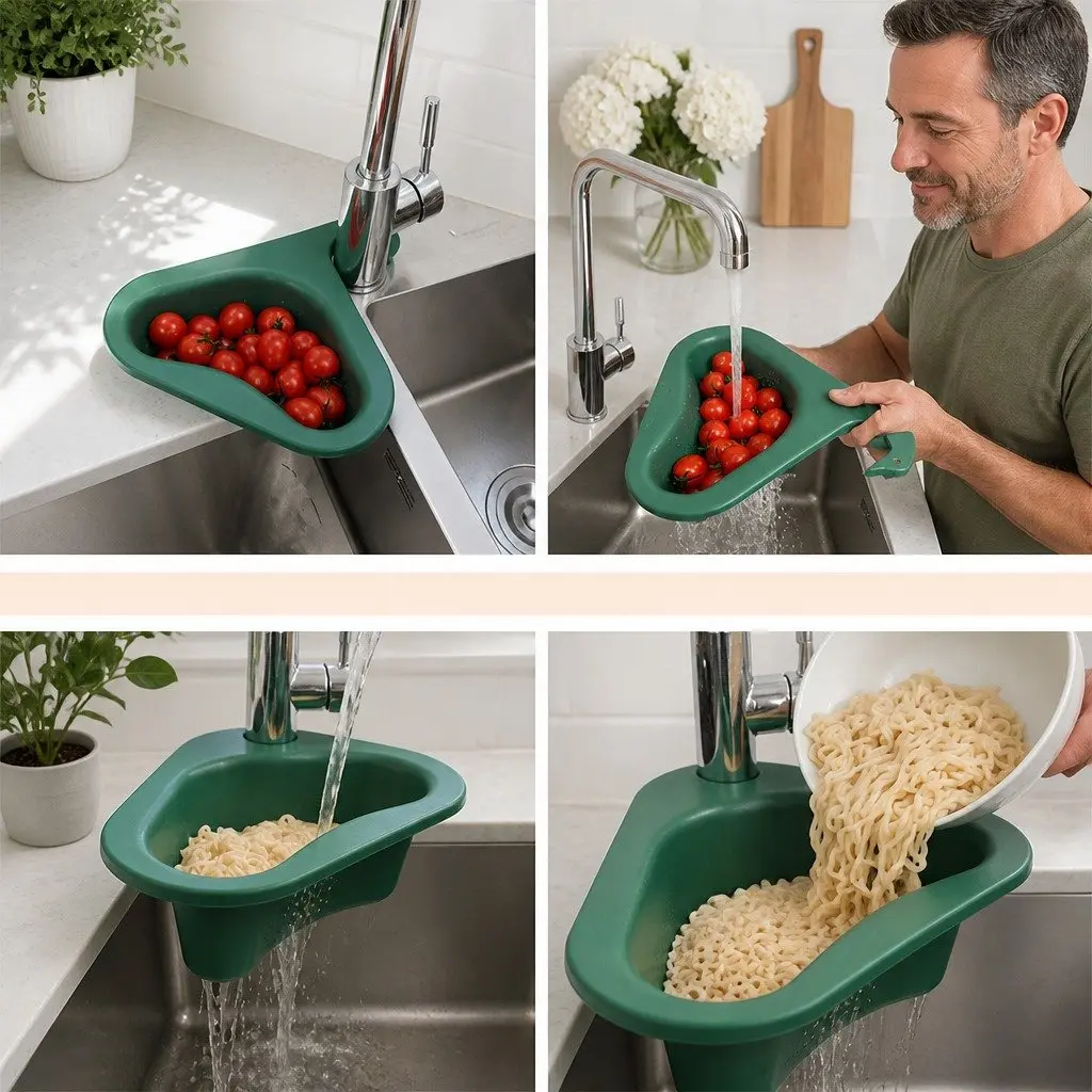 Non-Perforated Fruit Vegetable Basket for Sink