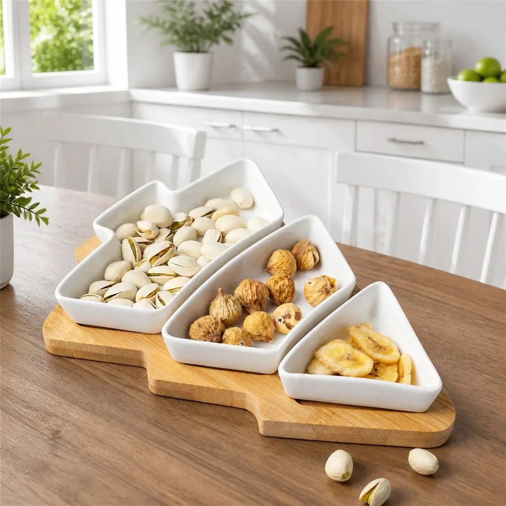 Fruit Tray PP Material 25.5 X 18.5cm Pink Gray Blue White