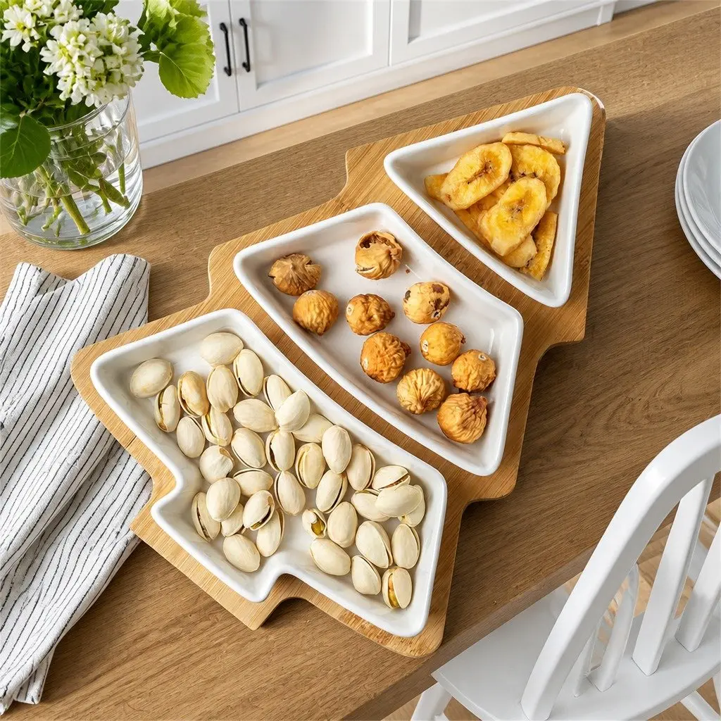 Fruit Tray PP Material 25.5 X 18.5cm Pink Gray Blue White
