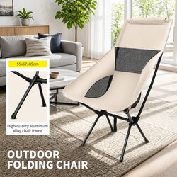 Durable Foldable Moon Chair for Outdoor Comfort