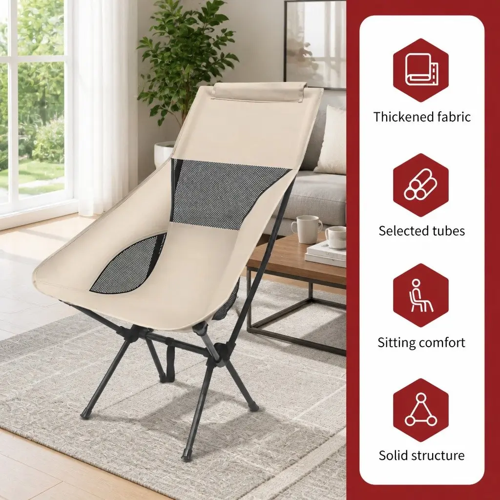 Foldable Moon Chair for Outdoor Comfort