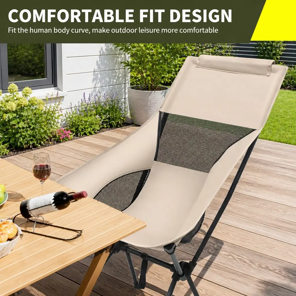 Foldable Moon Chair for Outdoor Comfort