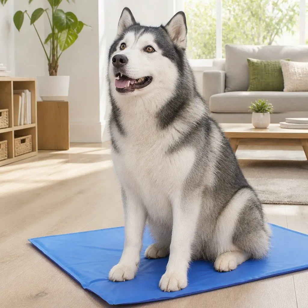 Pet Cooling Cushion Ice Mat Dog Cat Summer Comfort Multi Functional M Size