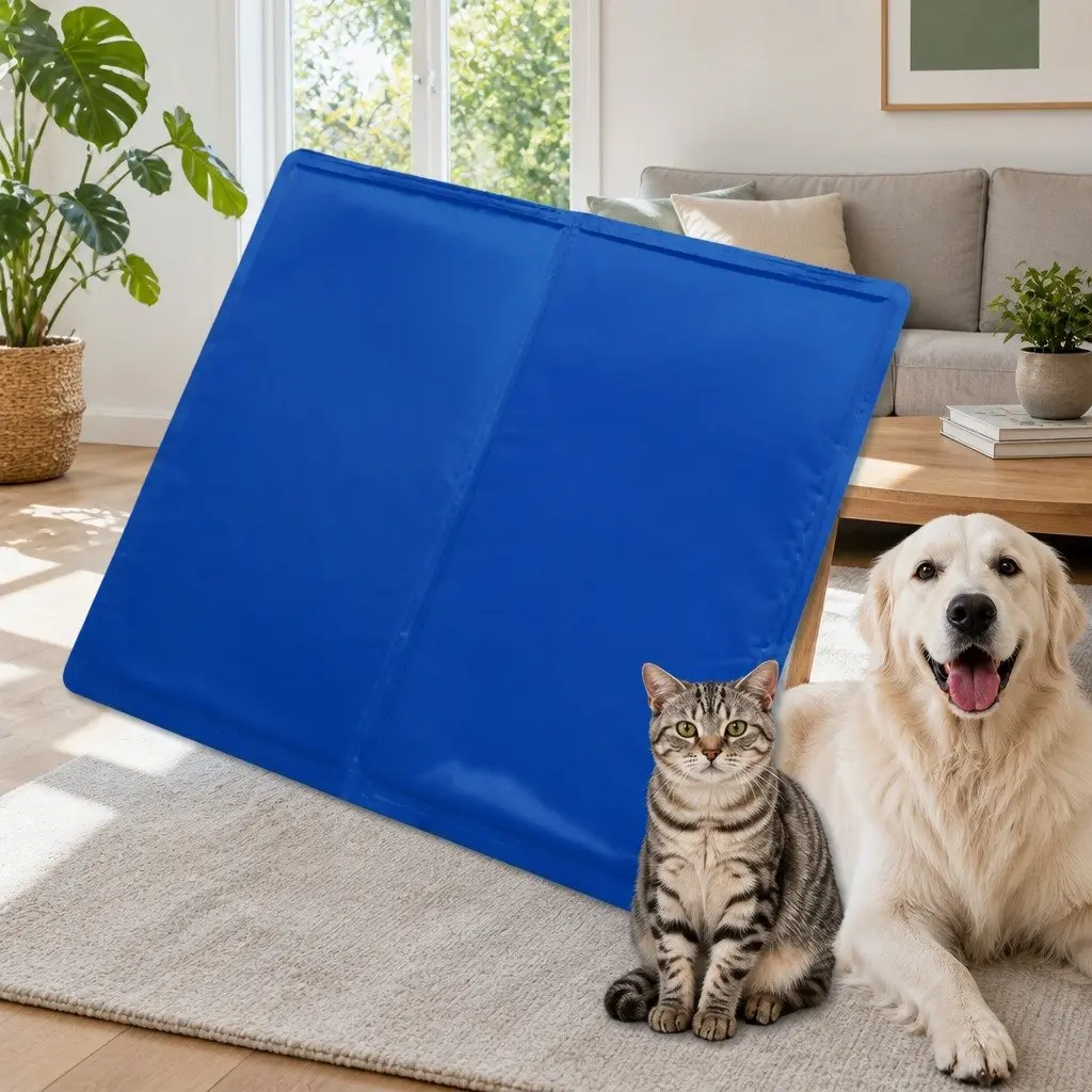 Pet Cooling Cushion Ice Mat Dog Cat Summer Comfort Multi Functional M Size
