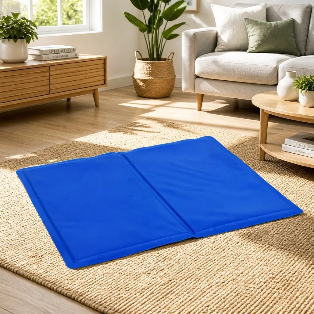 Pet Cooling Cushion Polyester XXL Blue