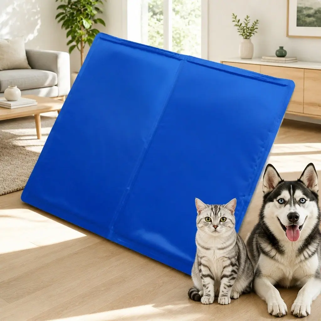 Pet Cooling Cushion Polyester XXL Blue