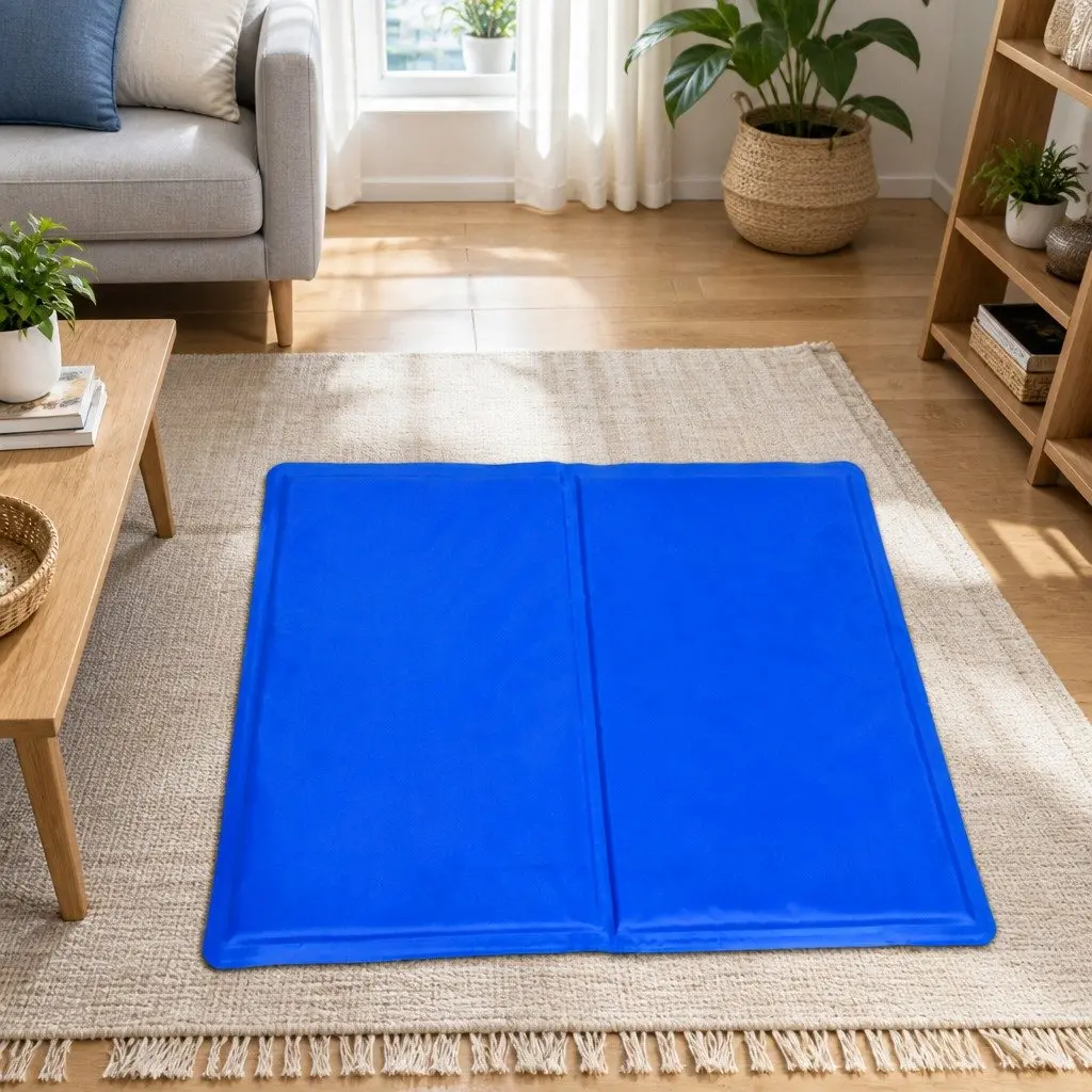 Pet Cooling Cushion Polyester XXL Blue