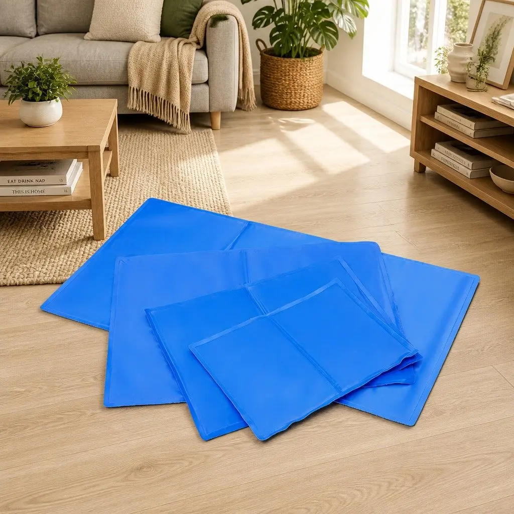 Pet Cooling Cushion Polyester XXL Blue