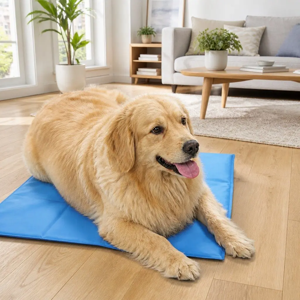 Pet Cooling Cushion Polyester XXL Blue