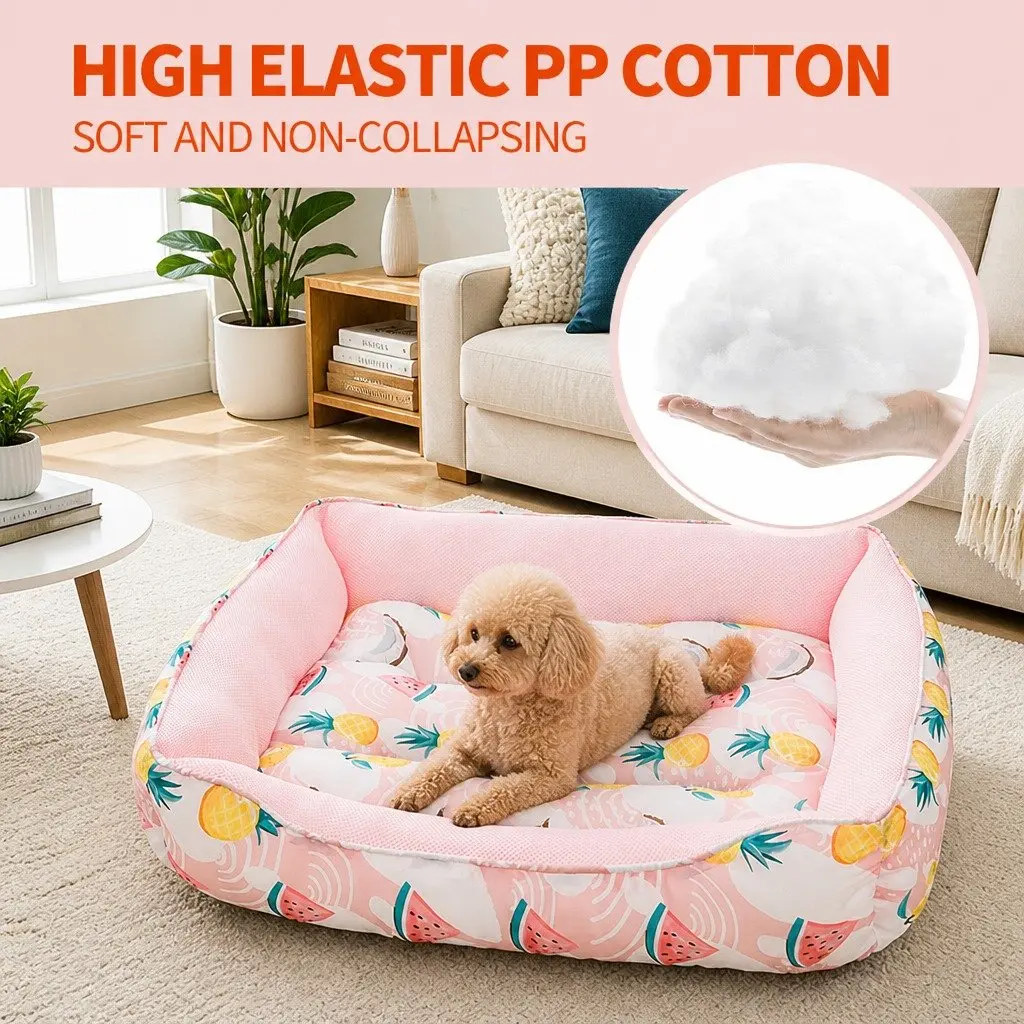 Pet Cooling Pad Oxford Breathable Mesh M Pink