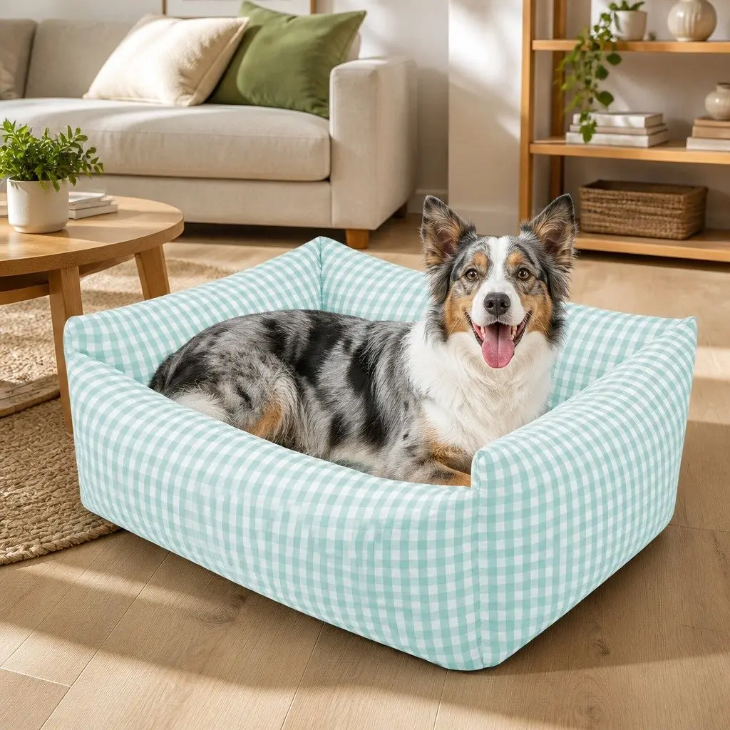 Soft Warm Dog Bed with Washable Cushion