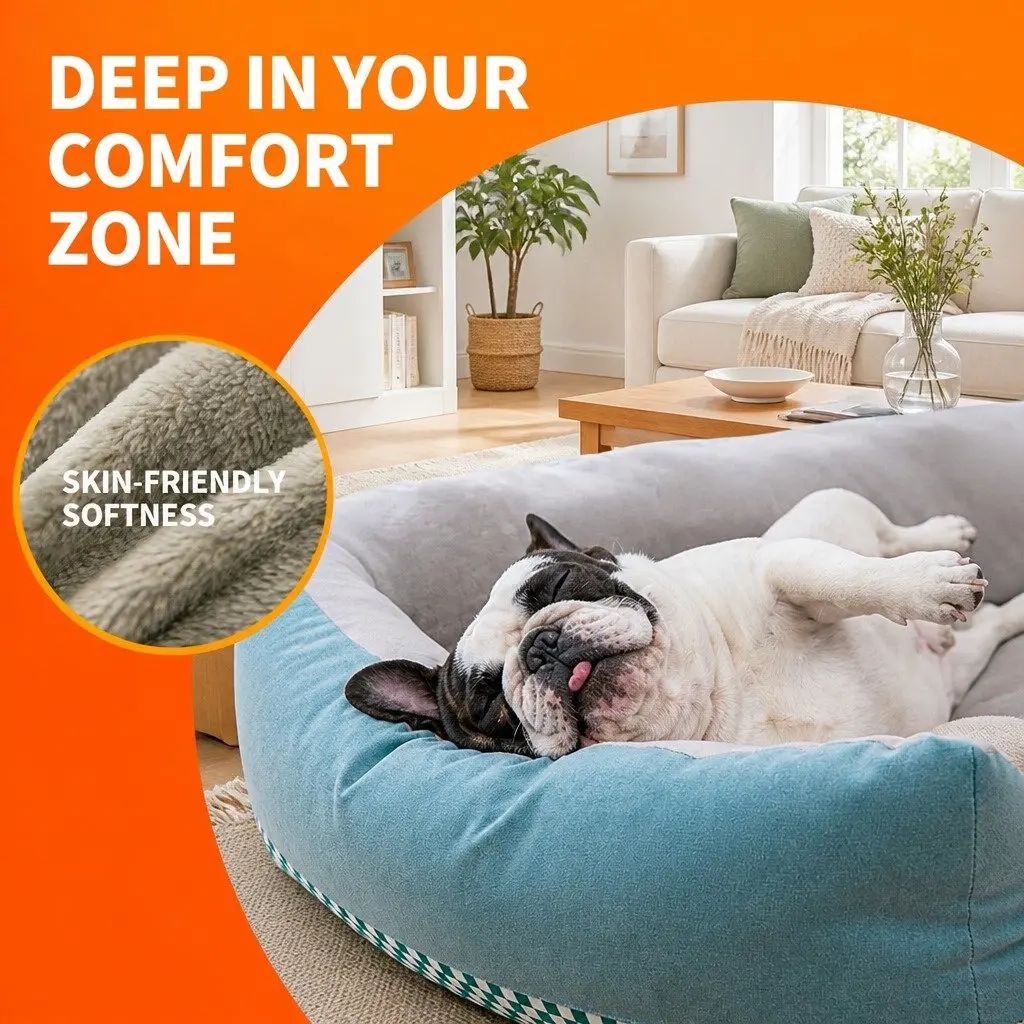 Checkerboard Dog Bed for Maximum Comfort