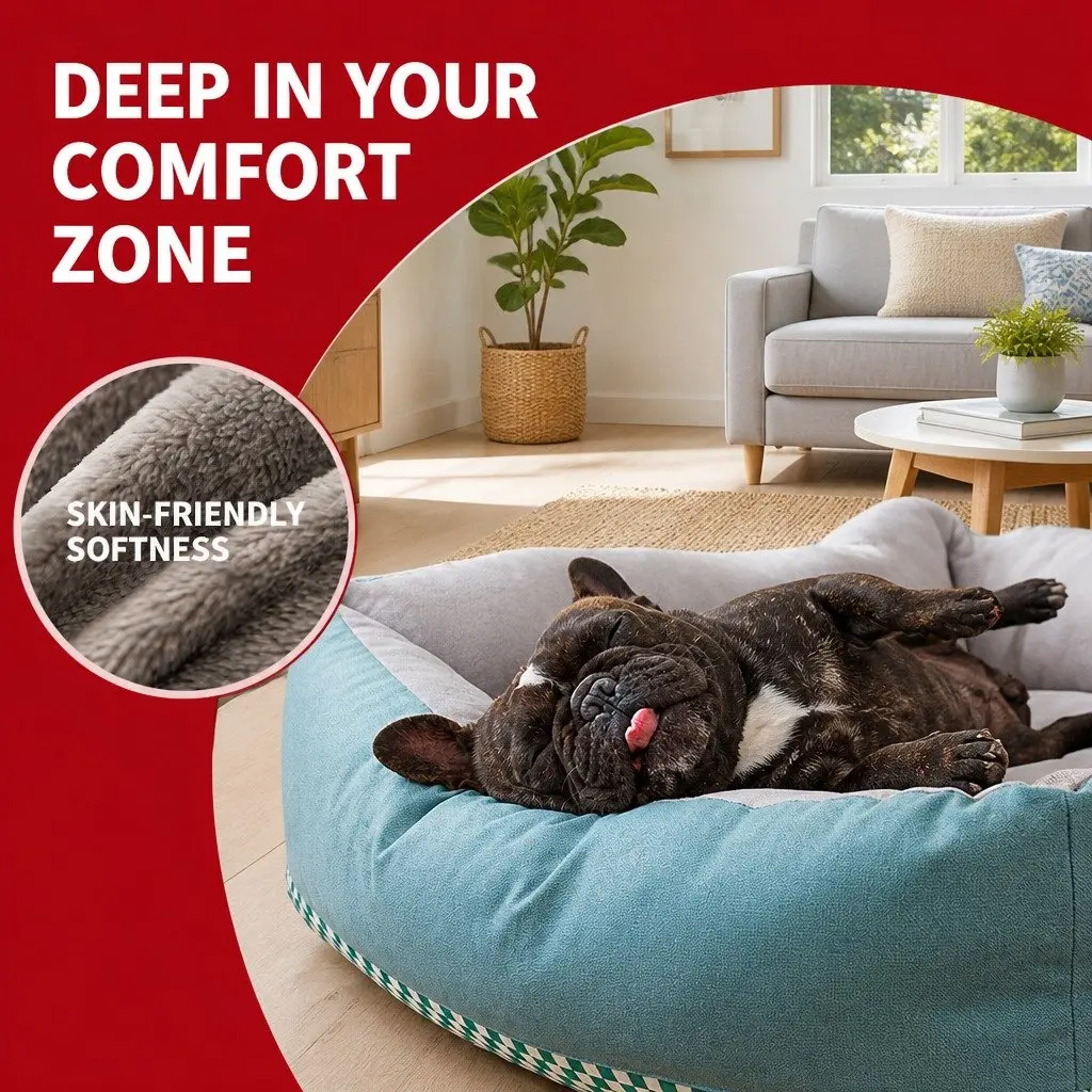 Medium Size Dog Bed with Detachable Mattress